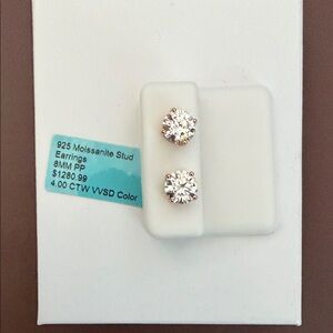 Moissanite Stud Earrings